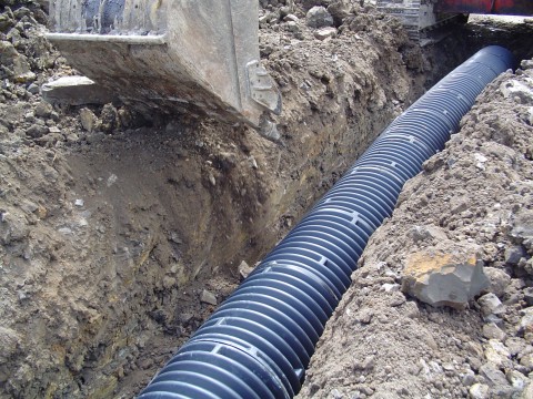 Laylite Culvert Being Backfilled